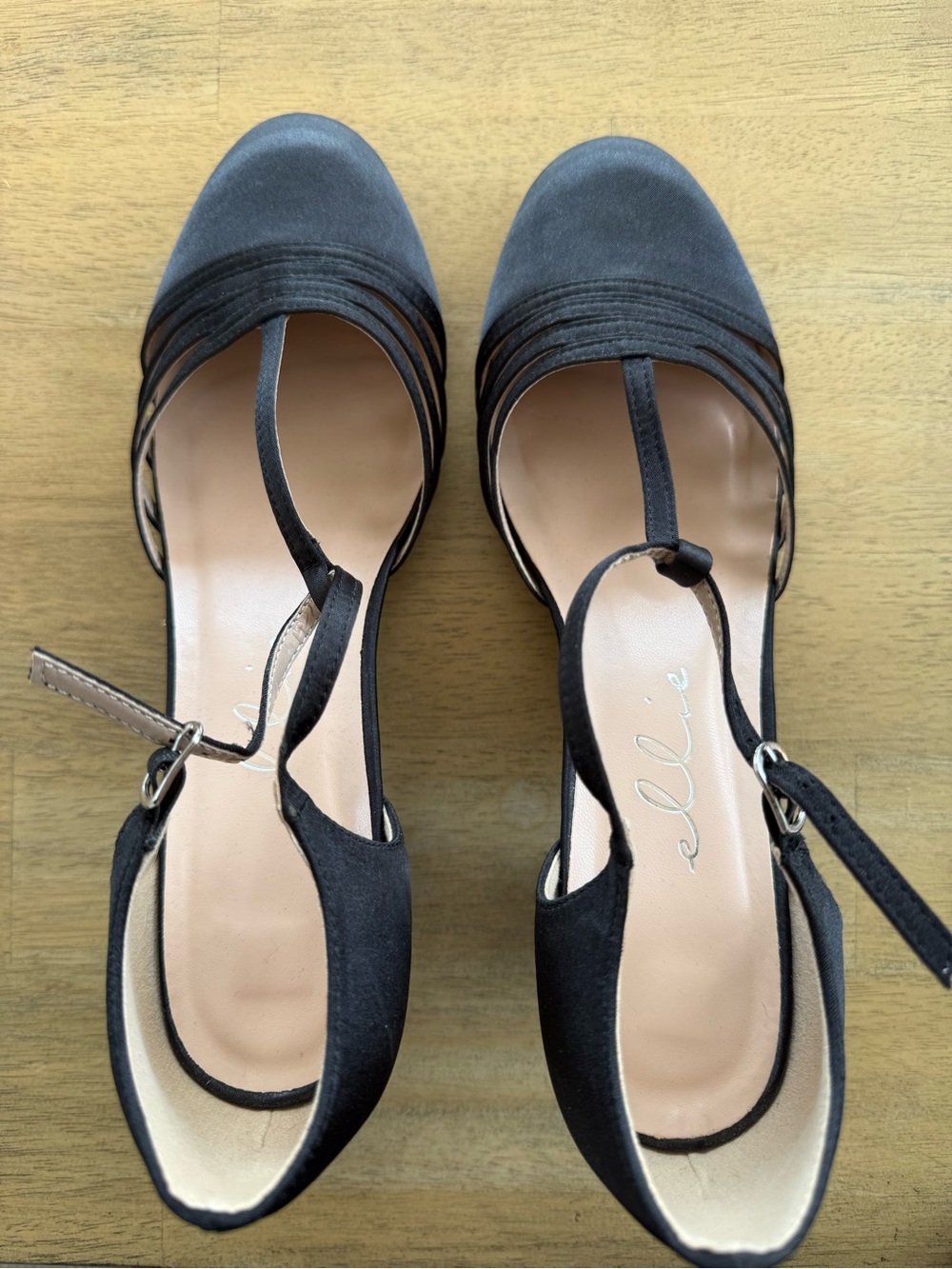 Women’s Black T-Strap Dress Heels